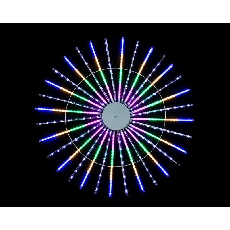 LED Ropelight Fan w/Melting Icicles