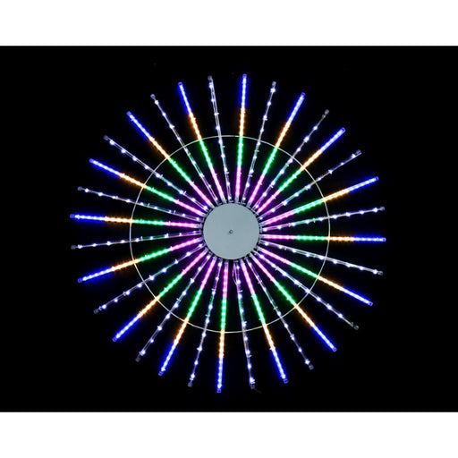 LED Ropelight Fan w/Melting Icicles