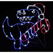 LED Ropelight T-Rex with Candy Cane Assorted 3