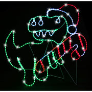 LED Ropelight T-Rex with Candy Cane Assorted 4