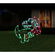 LED Ropelight T-Rex with Candy Cane Assorted 5