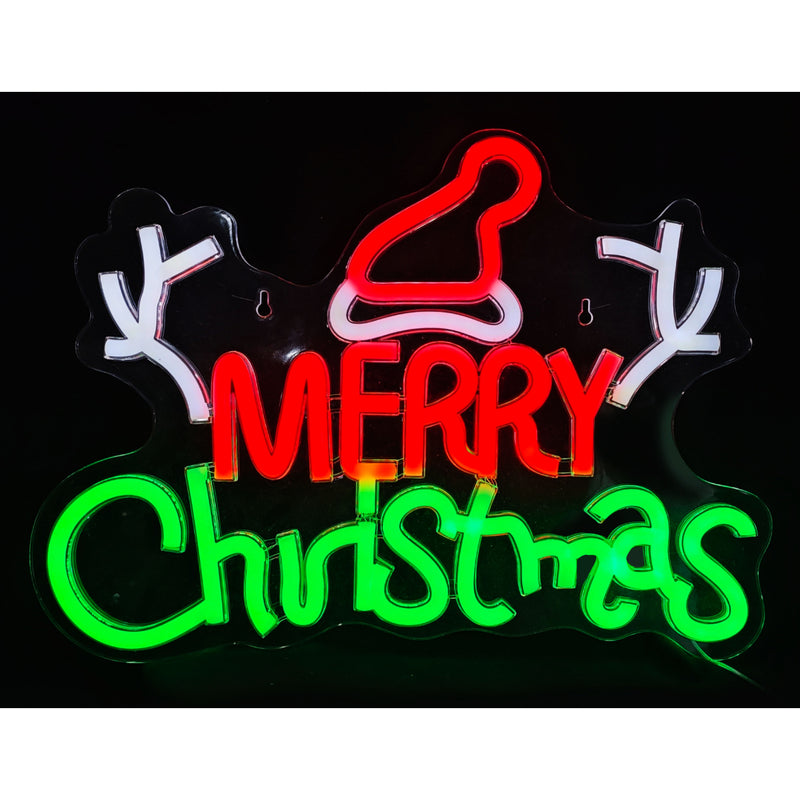 USB LED Neonflex Merry Christmas Antlers 2