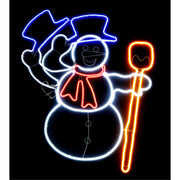 LED Neonflex Waving Snowman Flash Arm 2