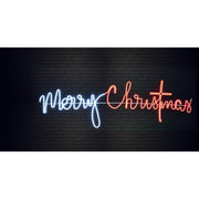 LED Neonflex Cursive Merry Christmas Assorted 4