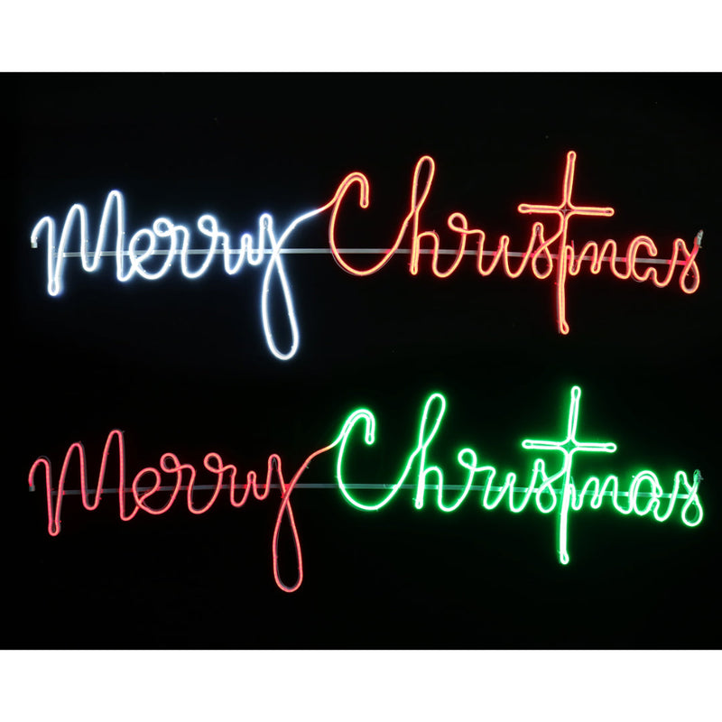 LED Neonflex Cursive Merry Christmas Assorted
