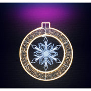 LED Neonflex Bauble Melting Snowflake WW-W 2
