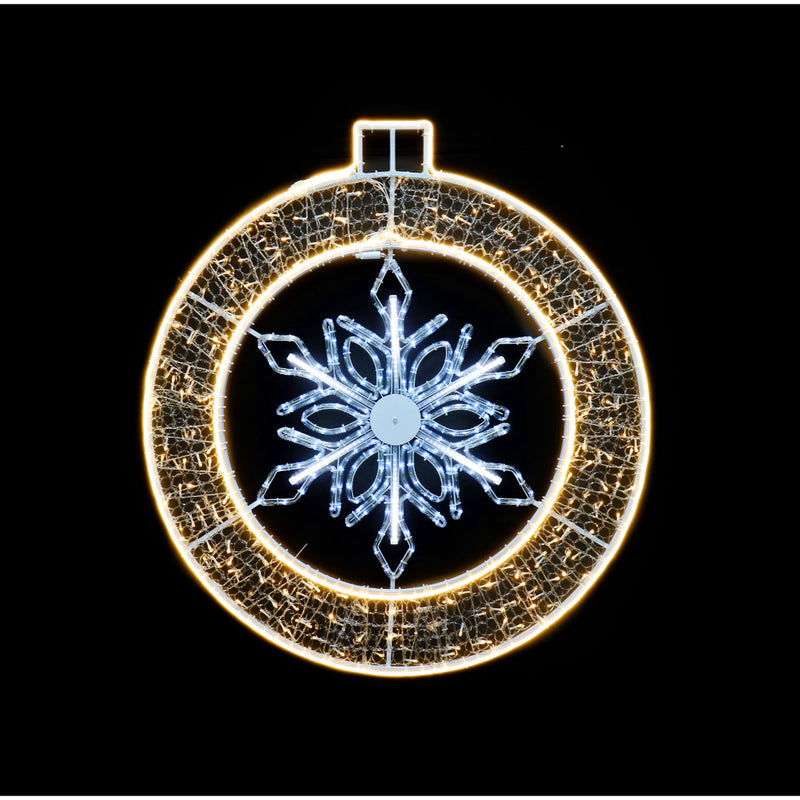 LED Neonflex Bauble Melting Snowflake WW-W