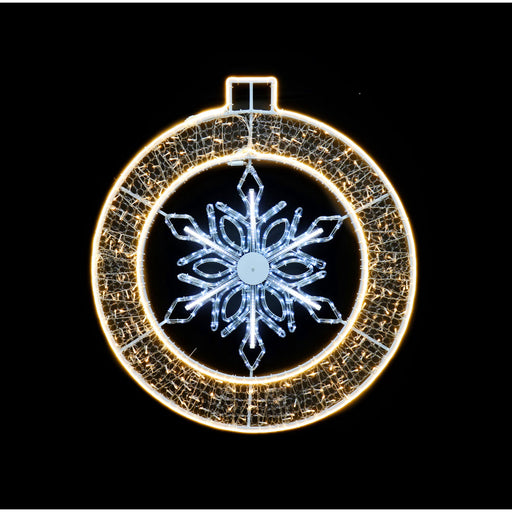 LED Neonflex Bauble Melting Snowflake WW-W
