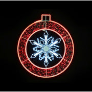 LED Neonflex Bauble Melting Snowflake R-W