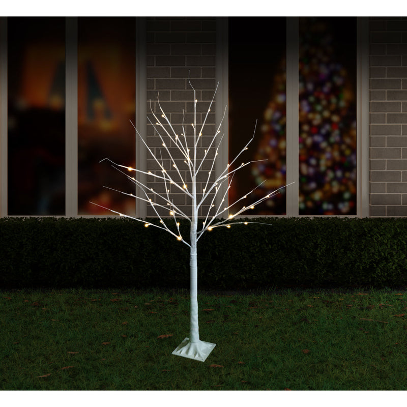 LED Birch Tree Warm White 130cm 2