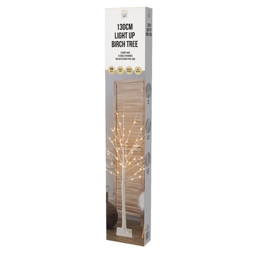 LED Birch Tree Warm White 130cm