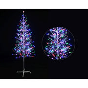 LED Metallic Tree 180cm Twinkle Silver Multi