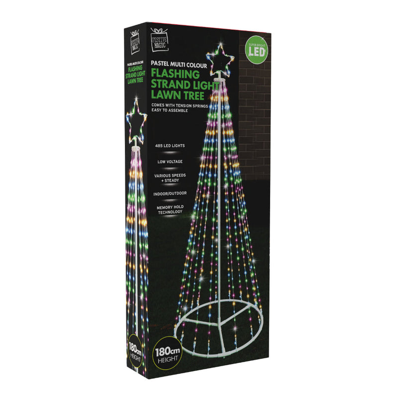 LED Flexi Wire Tree 1.8m Pastel Multi