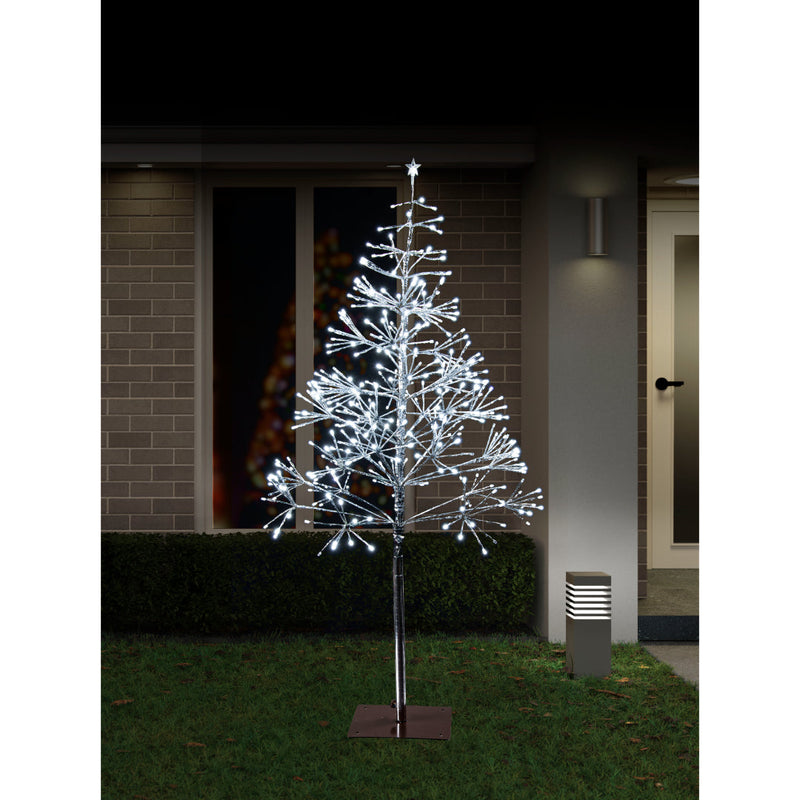 LED Sparkle Tree 135cm Twinkle Silver Cool 4