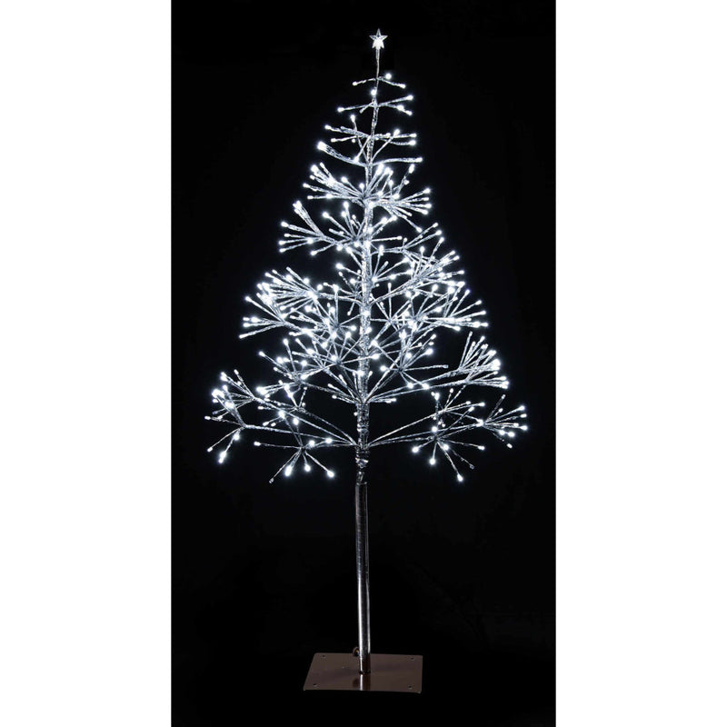 LED Sparkle Tree 135cm Twinkle Silver Cool