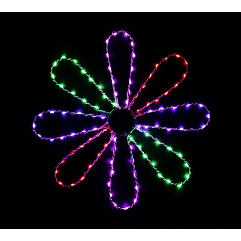 Led Flower Spin Light 50Cm Fancy