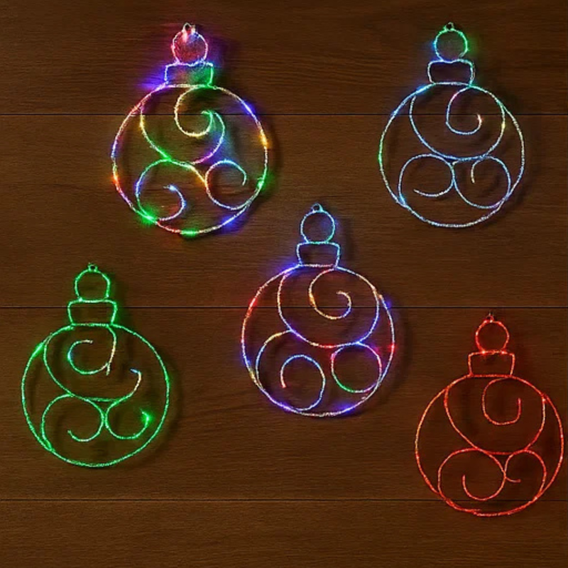 LED Twinkling Bauble 60cm