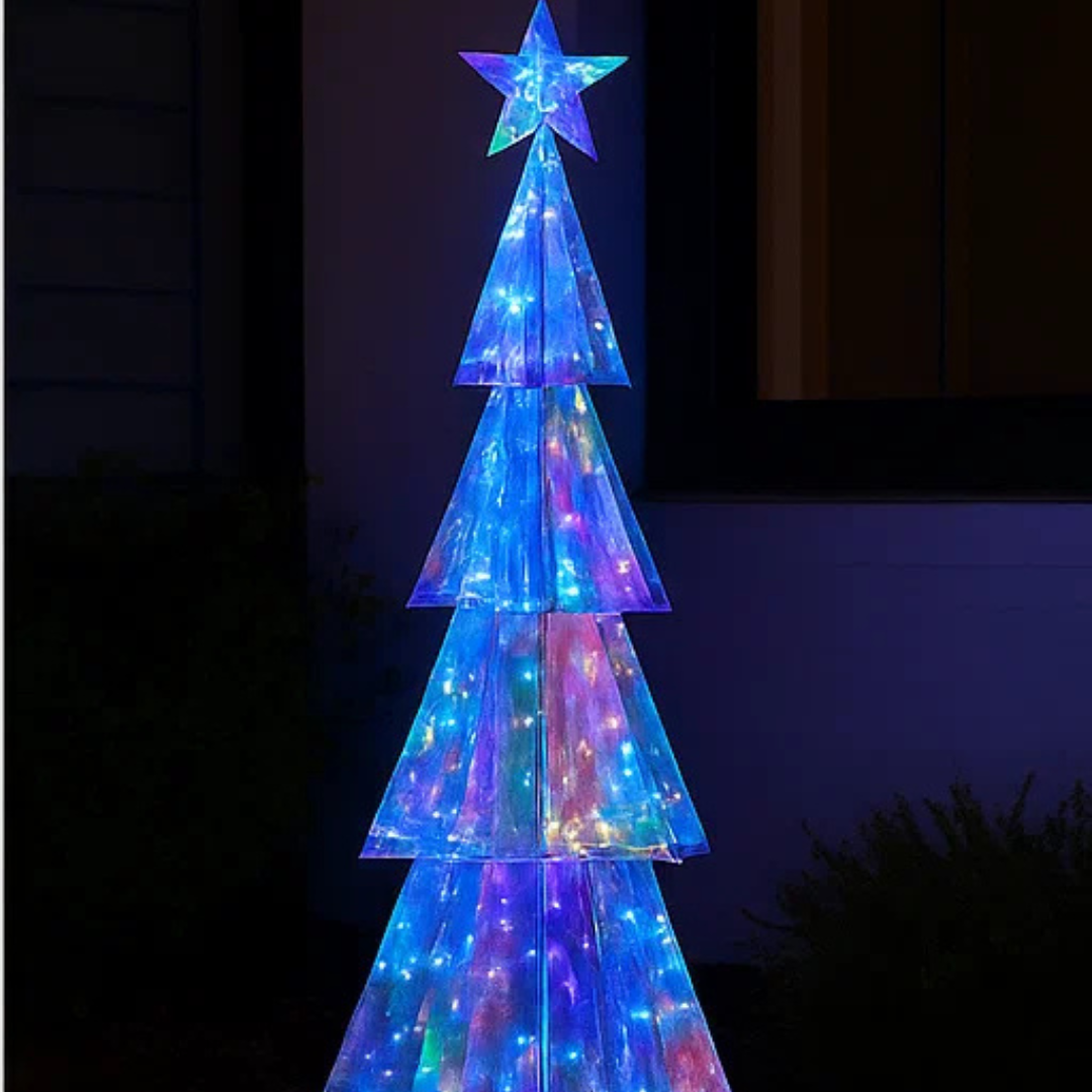Diamond Light Tree LED Dreamlight Tiered Tree 120cm / Elegant Illuminated Christmas Décor ...