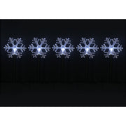 Solar LED Snowflake Path Lights 5pk Assorted image 6
