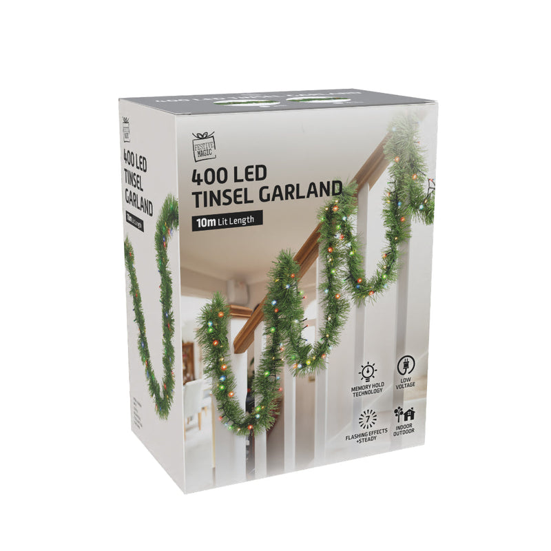 Pre-Lit Garland 10m Assorted image 7