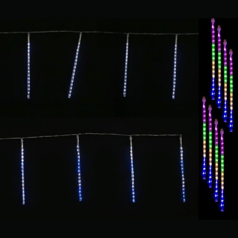 Solar Rainfall Tube Lights Asstd 8pk