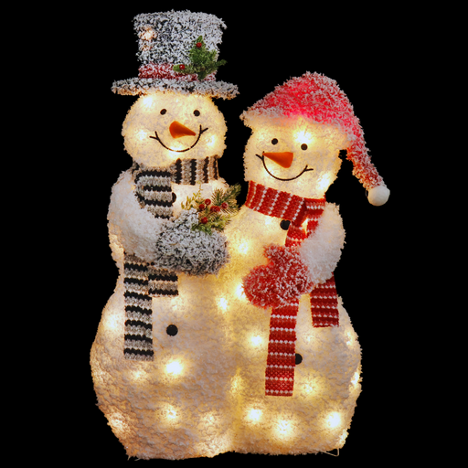 LED Frosty Couples Snowman 100cm