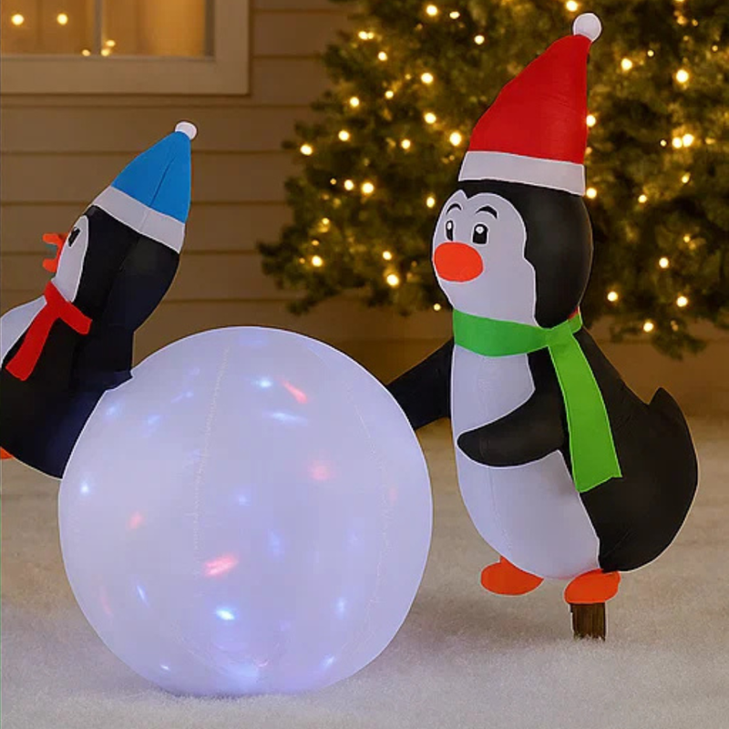 Airpower Penguins Playing Snowball Flash