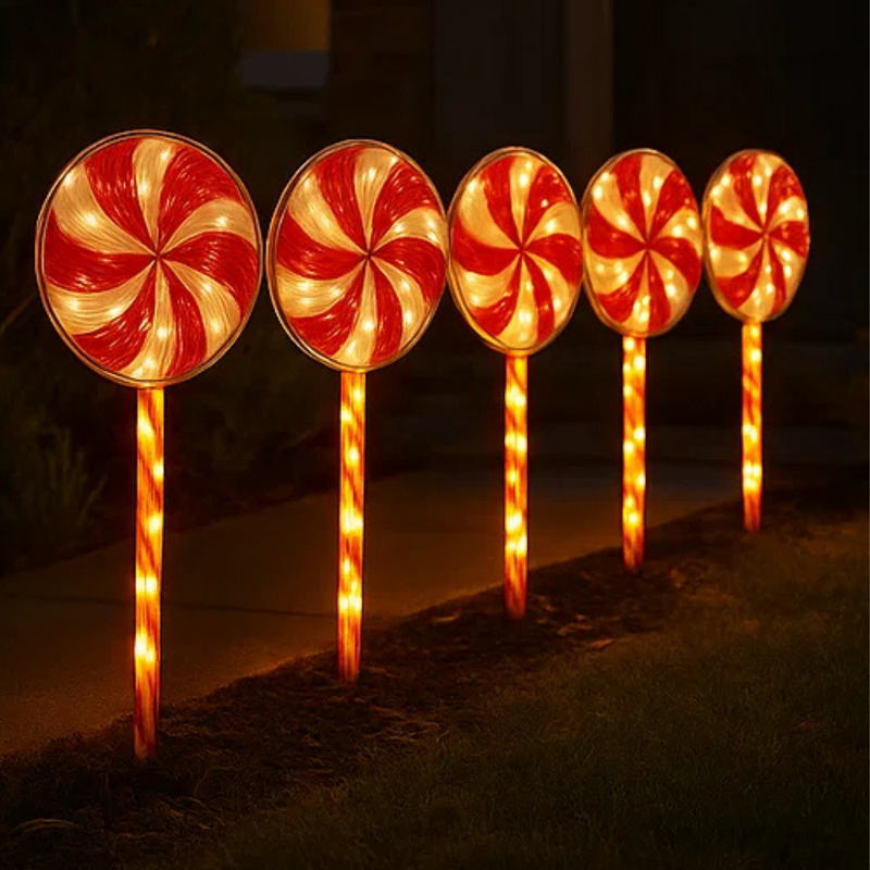 Jumbo Lollipop Path Lights 6pk Flash