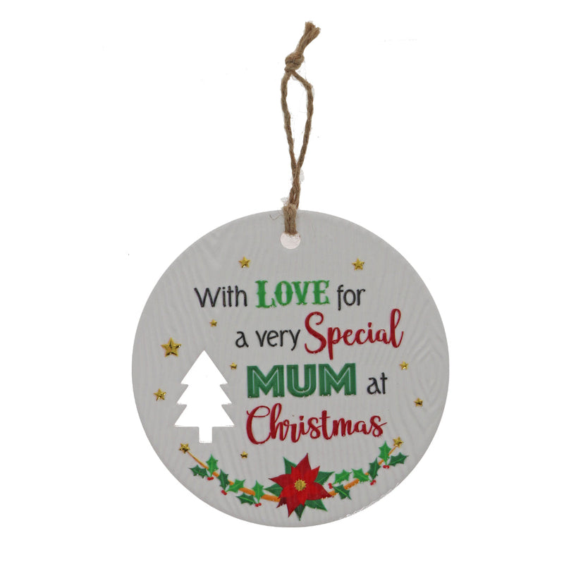 Special Mum holiday wall sign with stars