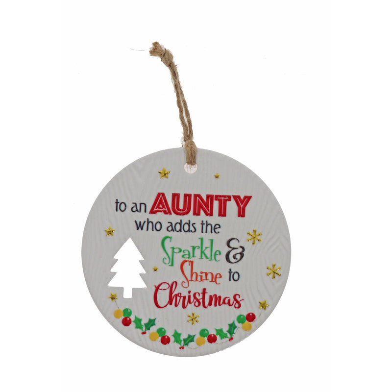 Aunty appreciation festive wall plaque
