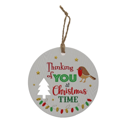 Thinking of You holiday message wall plaque
