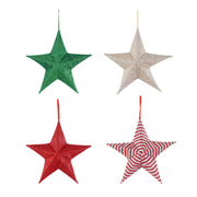 Pop-Up Tinsel Garden Star 40cm Assorted