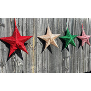 Pop-Up Tinsel Garden Star 40cm Assorted 7
