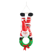 LED Nylon Santa Hang Up Timer Battery Operated Assorted 3