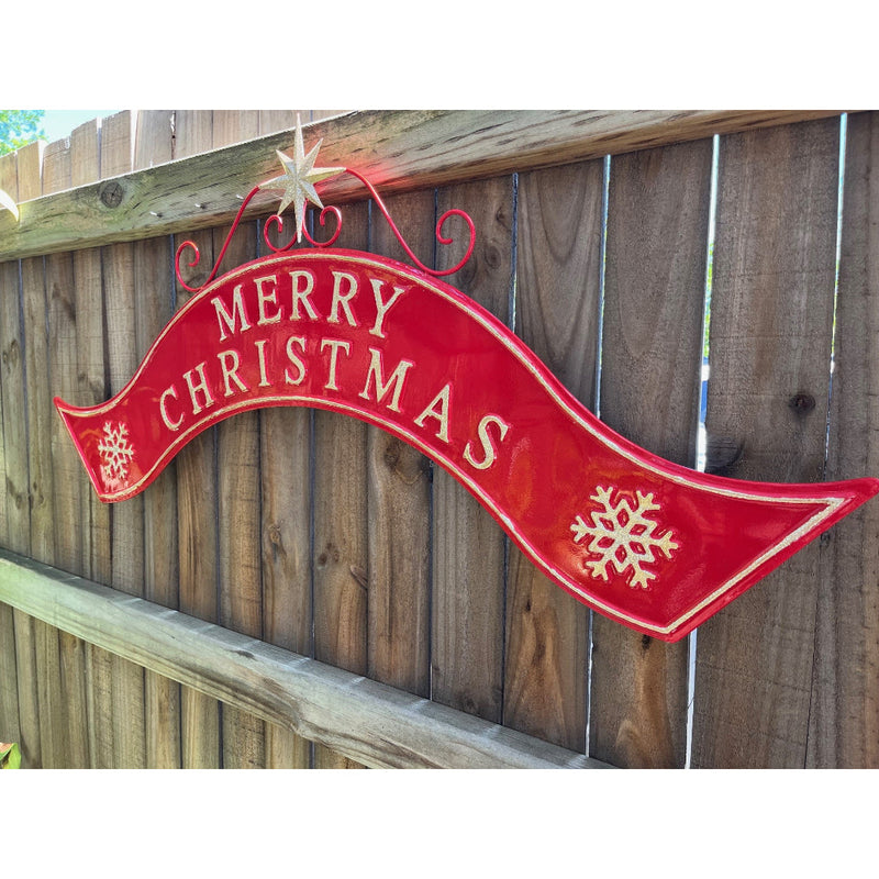 Metal Merry Christmas Arch Sign 3