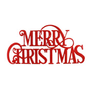 Metal Merry Christmas Metal Fancy Font Sign Assorted 2