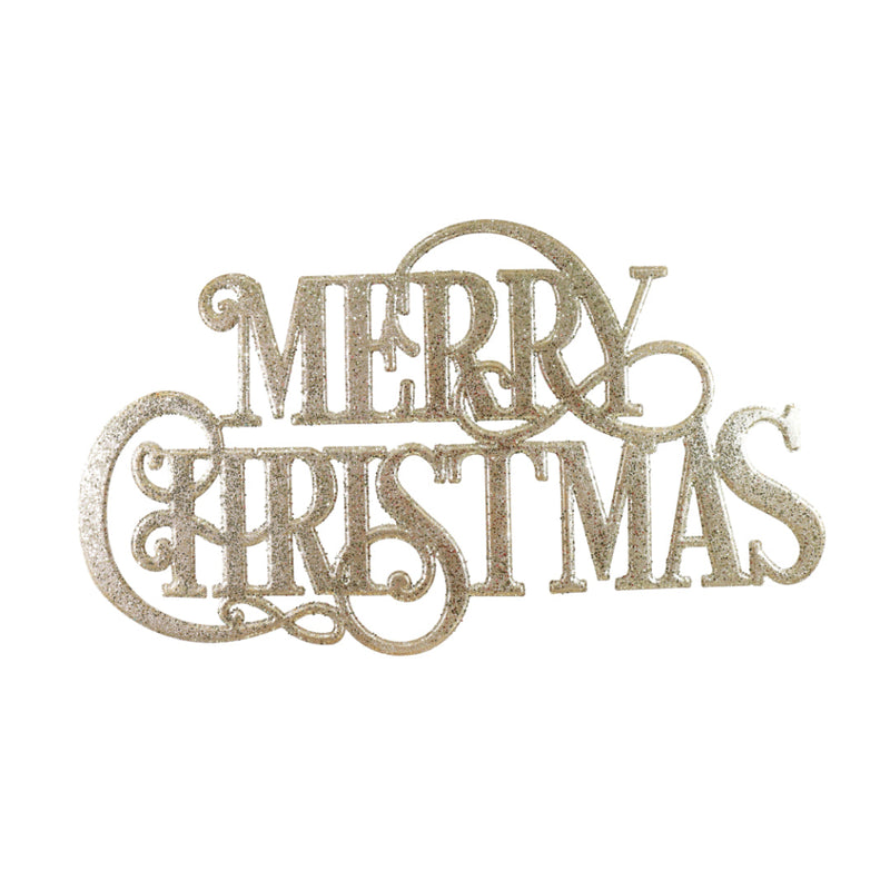 Metal Merry Christmas Metal Fancy Font Sign Assorted 3
