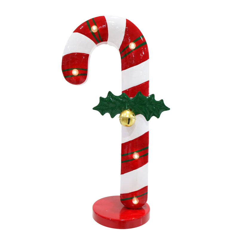 LED Metal Candycane/Lollipop Assorted 2