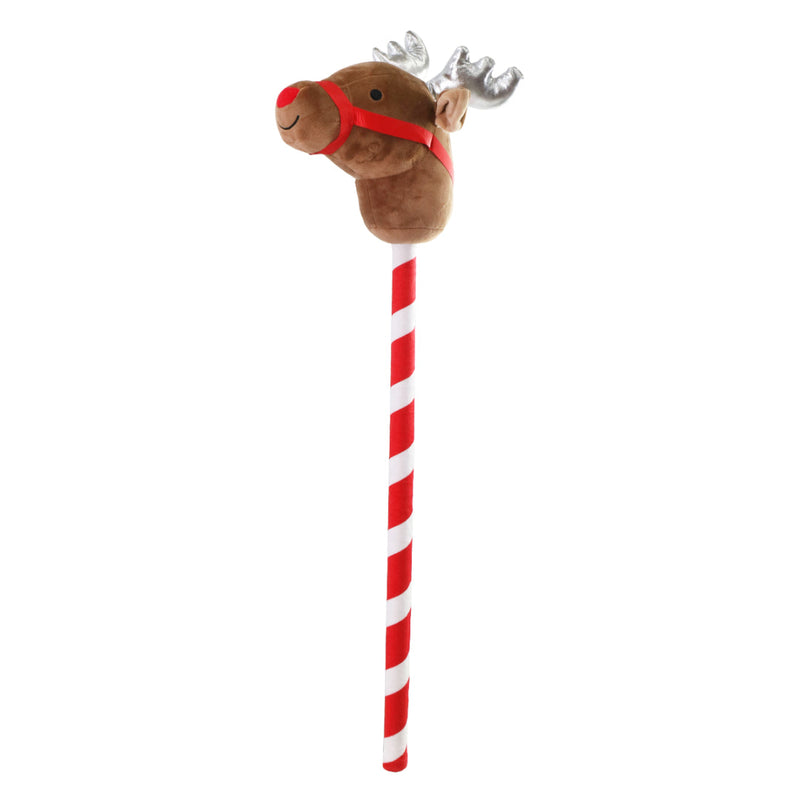 Christmas Riding Reindeer Stick Assorted 2