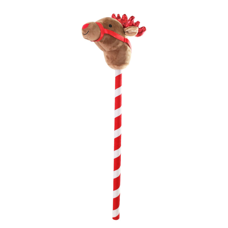 Christmas Riding Reindeer Stick Assorted 3