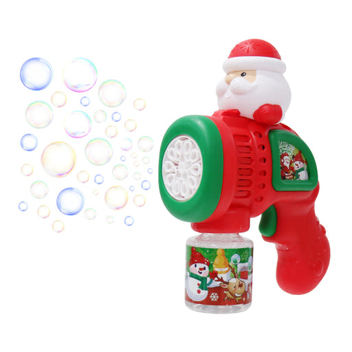 LED Santa Bubble Gun B/OP w/90mL Bubbles
