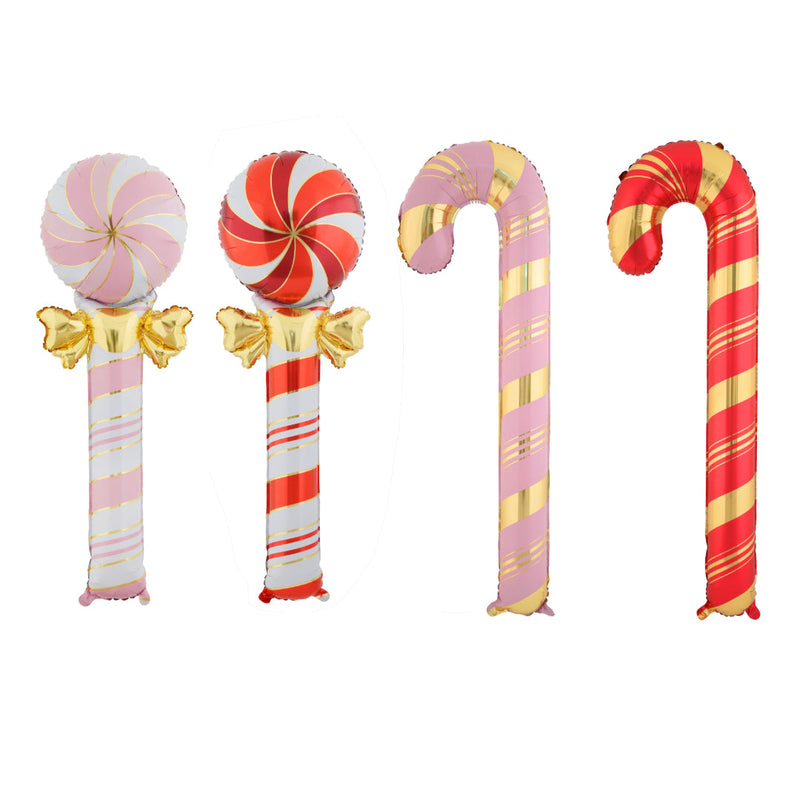 Foil Balloon Lollipop/Candycane Assorted