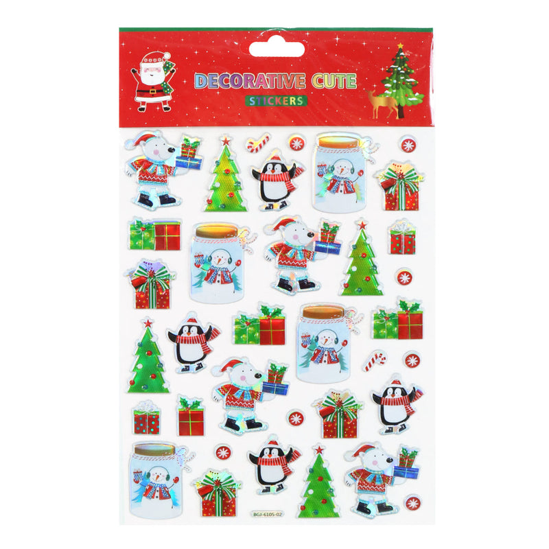 Christmas Stickers Mega-Mix Assorted 5