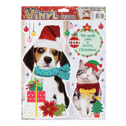 Funky Christmas Pet Stickers Assorted 6