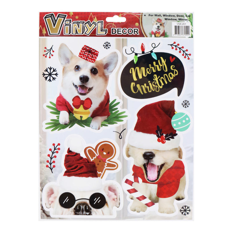 Funky Christmas Pet Stickers Assorted 7