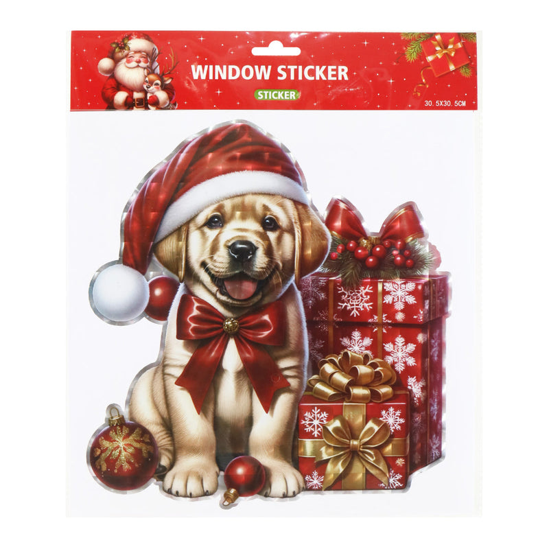 Window Cling Christmas Pet Laser Assorted 2