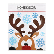 Window Peeper Cling with Snowflakes Assorted 4