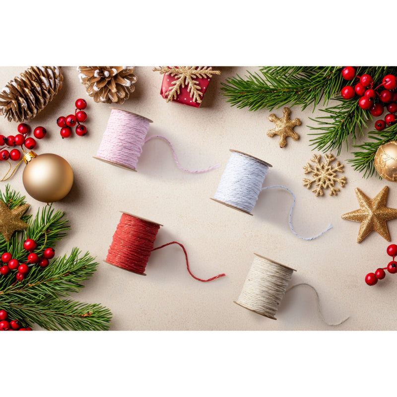 Cotton Twine Metallic Thread 10m Assorted image 6