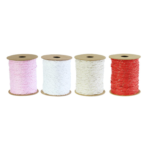 Cotton Twine Metallic Thread 10m Assorted
