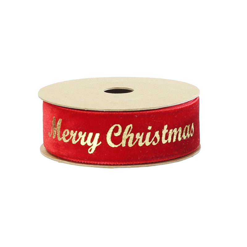 Ribbon Velvet Foil 25mmx2.5m Assorted image 2